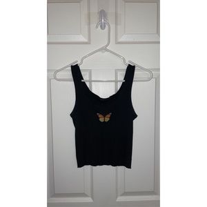 brandy melville butterfly tank top